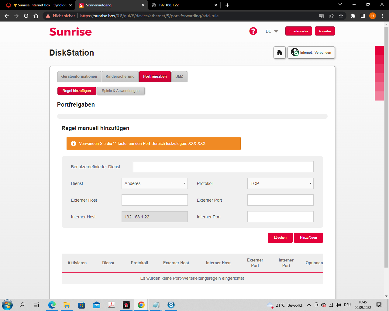 sunrise-internet-box-synology-sunrise-community