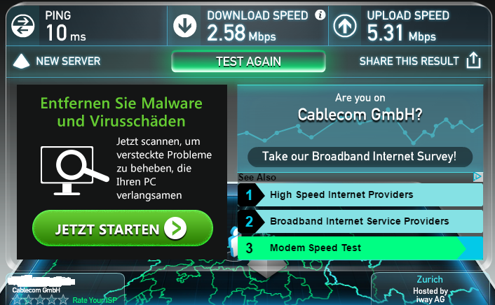 Speed test UPC Cablecom.PNG
