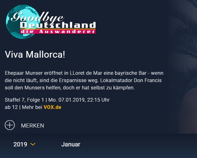 neue Staffel wird wieder nicht als Serie erkannt !